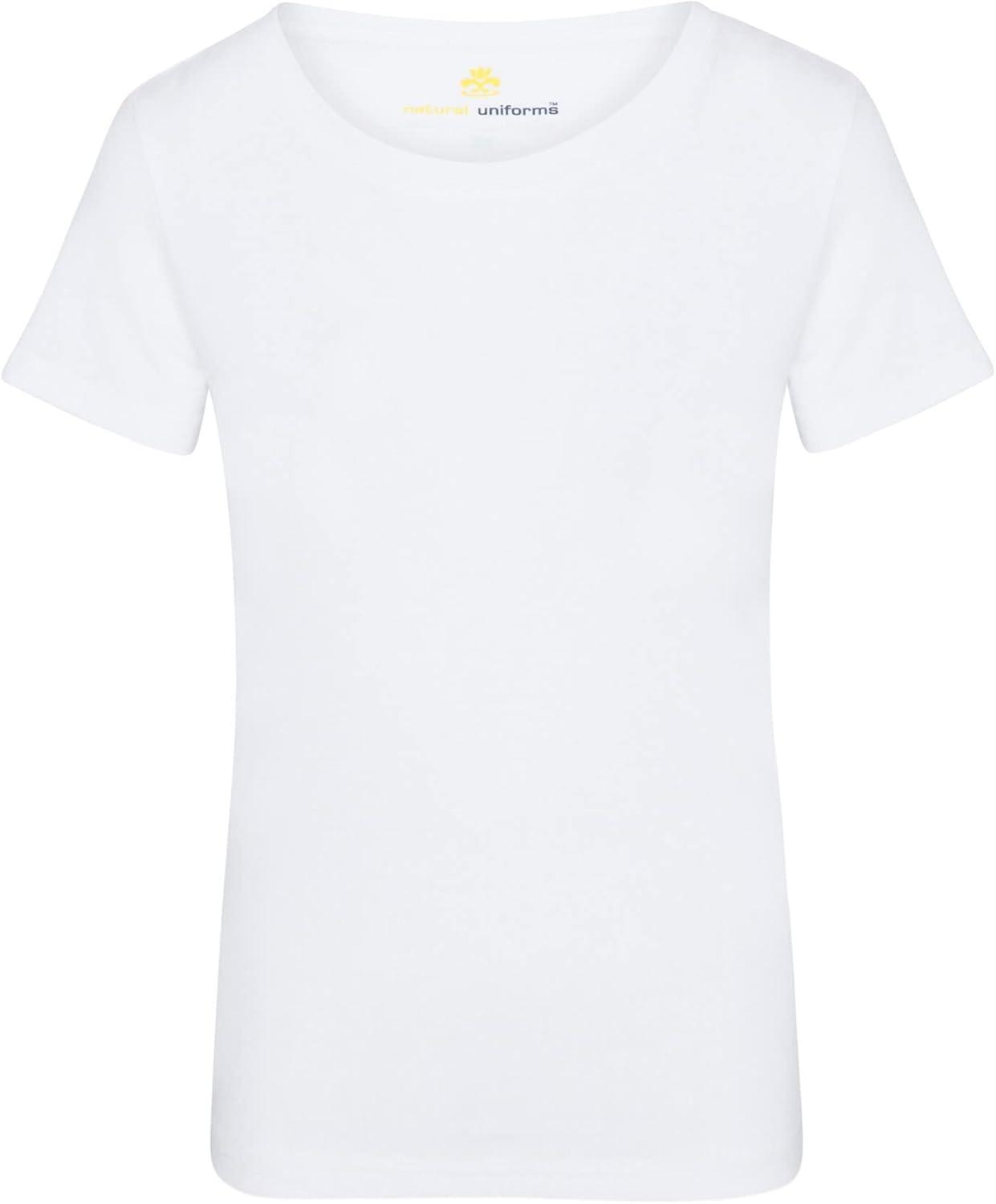 imageNatural Uniforms Womens Short Sleeve Underscrub TShirt Cotton Blend Scrub Base Layer for Nurses amp Medical ProfessionalsWhite