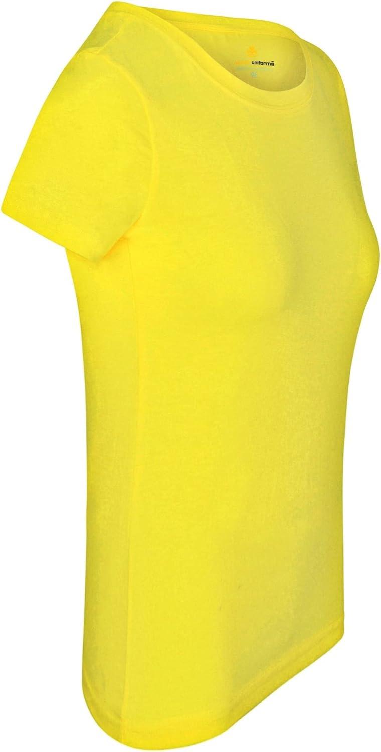 imageNatural Uniforms Womens Short Sleeve Underscrub TShirt Cotton Blend Scrub Base Layer for Nurses amp Medical ProfessionalsYellow