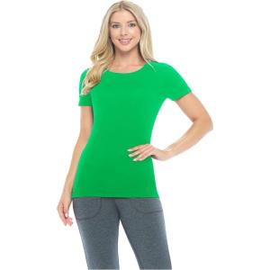 Natural Uniforms Women’s Short Sleeve Underscrub T-Shirt – Cotton Blend Scrub Base Layer for Nurses & Medical Professionals(Green)
