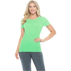 Natural Uniforms Women’s Short Sleeve Underscrub T-Shirt – Cotton Blend Scrub Base Layer for Nurses & Medical Professionals(Light Green)