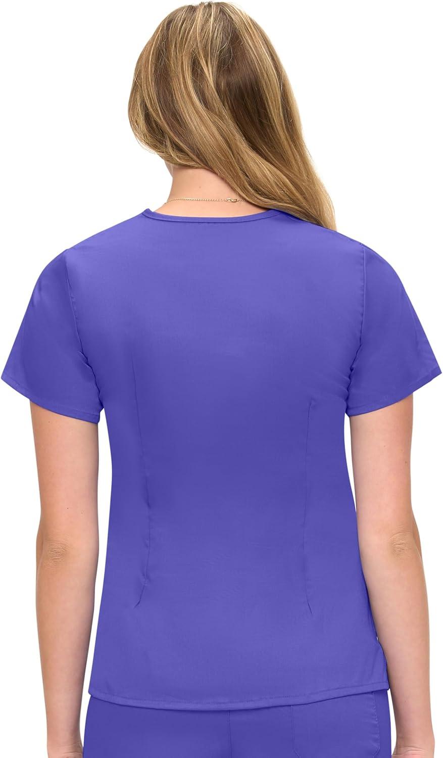 imageSoft Premium VNeck Professional Workwear Women Top Junior Fit 8117Purple