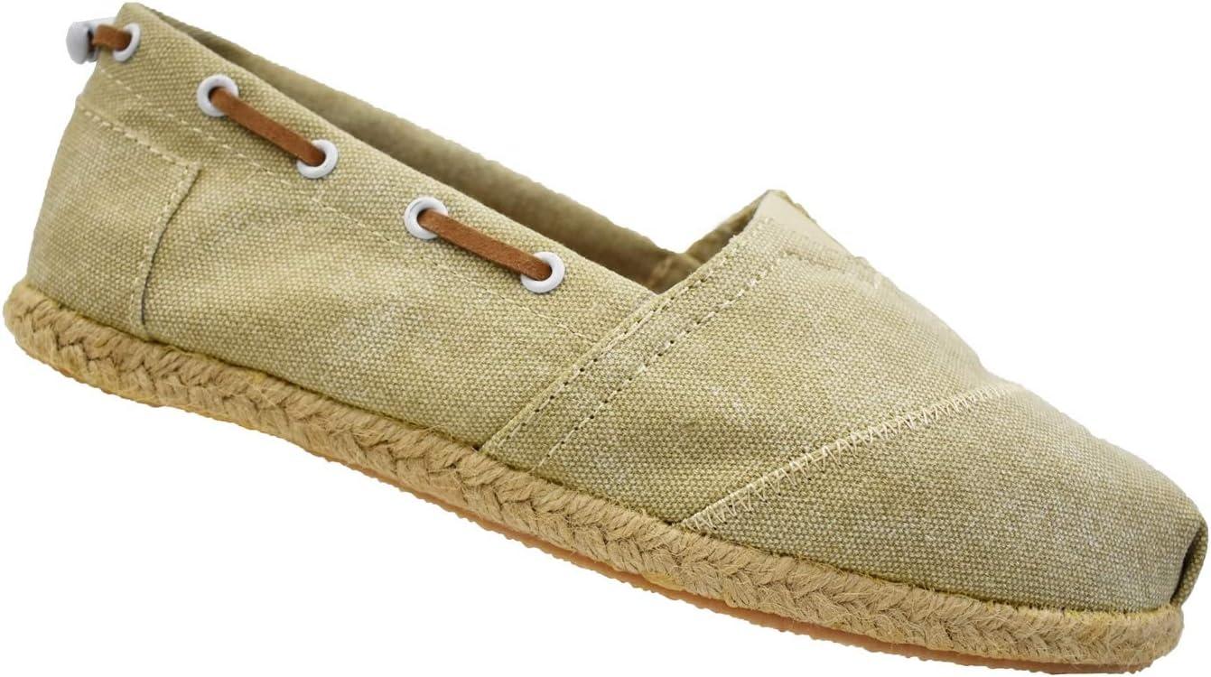imageFarasion Womens Canvas SlipOn Shoes with Padded InsoleBeige