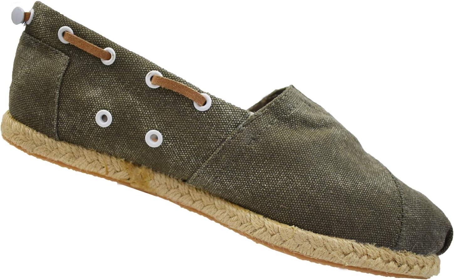 imageFarasion Womens Canvas SlipOn Shoes with Padded InsoleKhaki