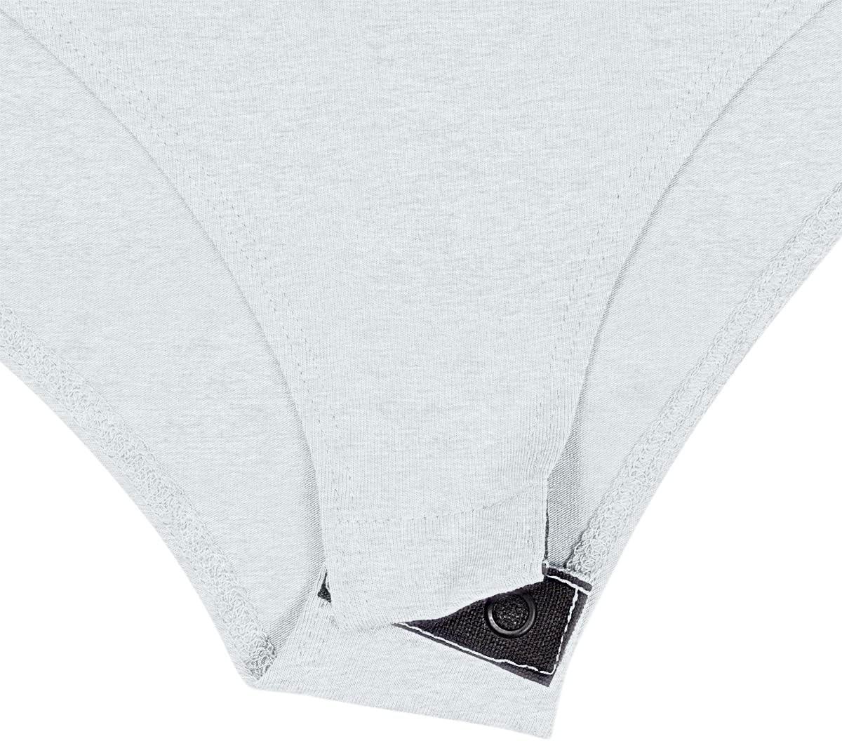 imageNatural Uniforms Long Sleeve Scoop Neck Body SuitBreathable Cotton StretchHeather Grey