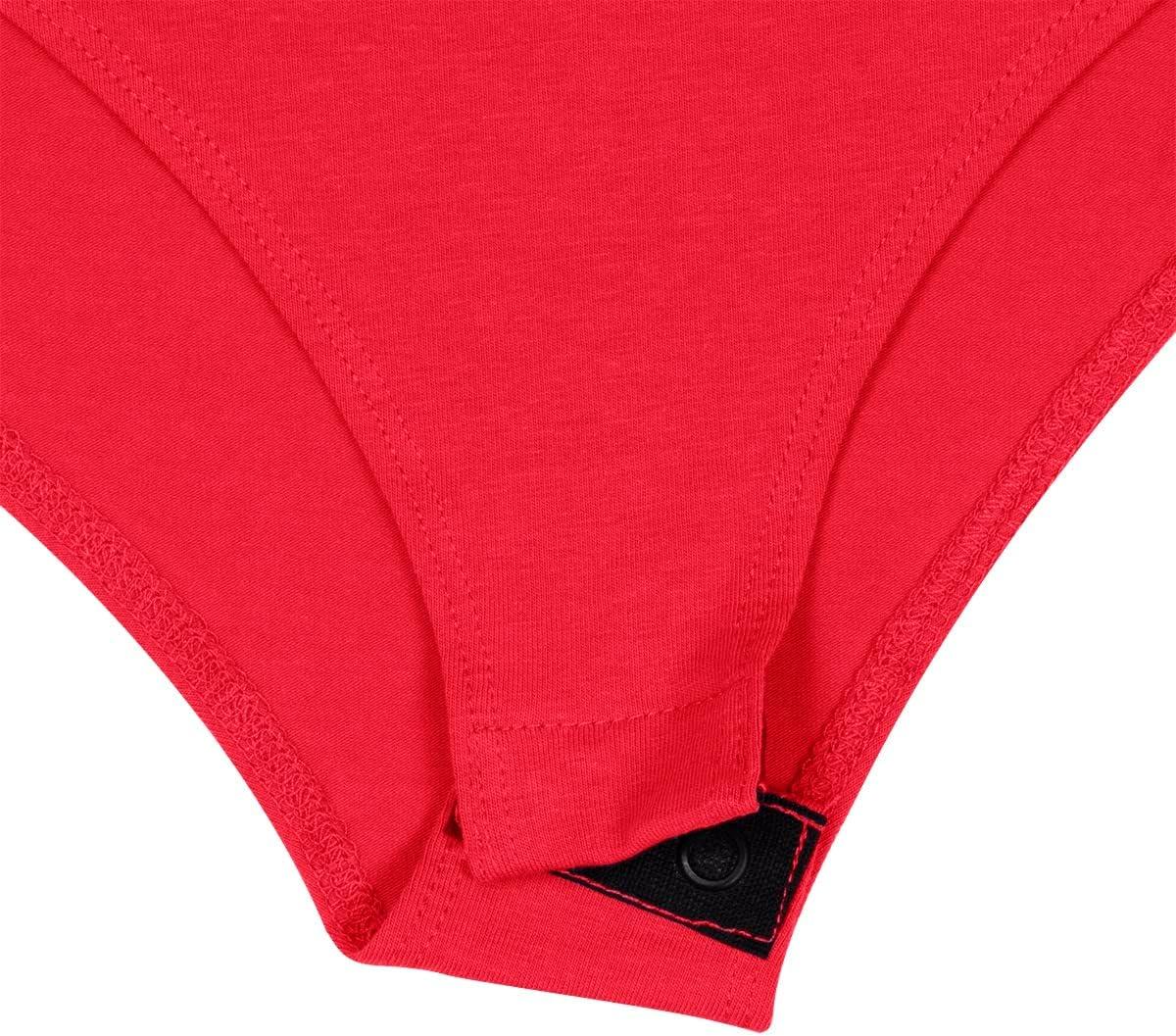 imageNatural Uniforms Long Sleeve Scoop Neck Body SuitBreathable Cotton StretchRed