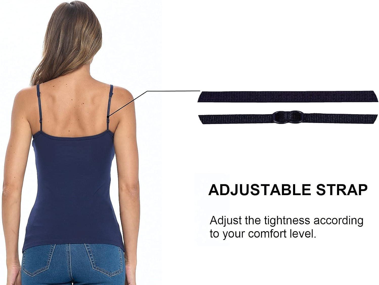 imageNatural Uniforms Womens Camisole Tank TopBreathable Cotton Stretch Multi Pack of 3True Navy Blue