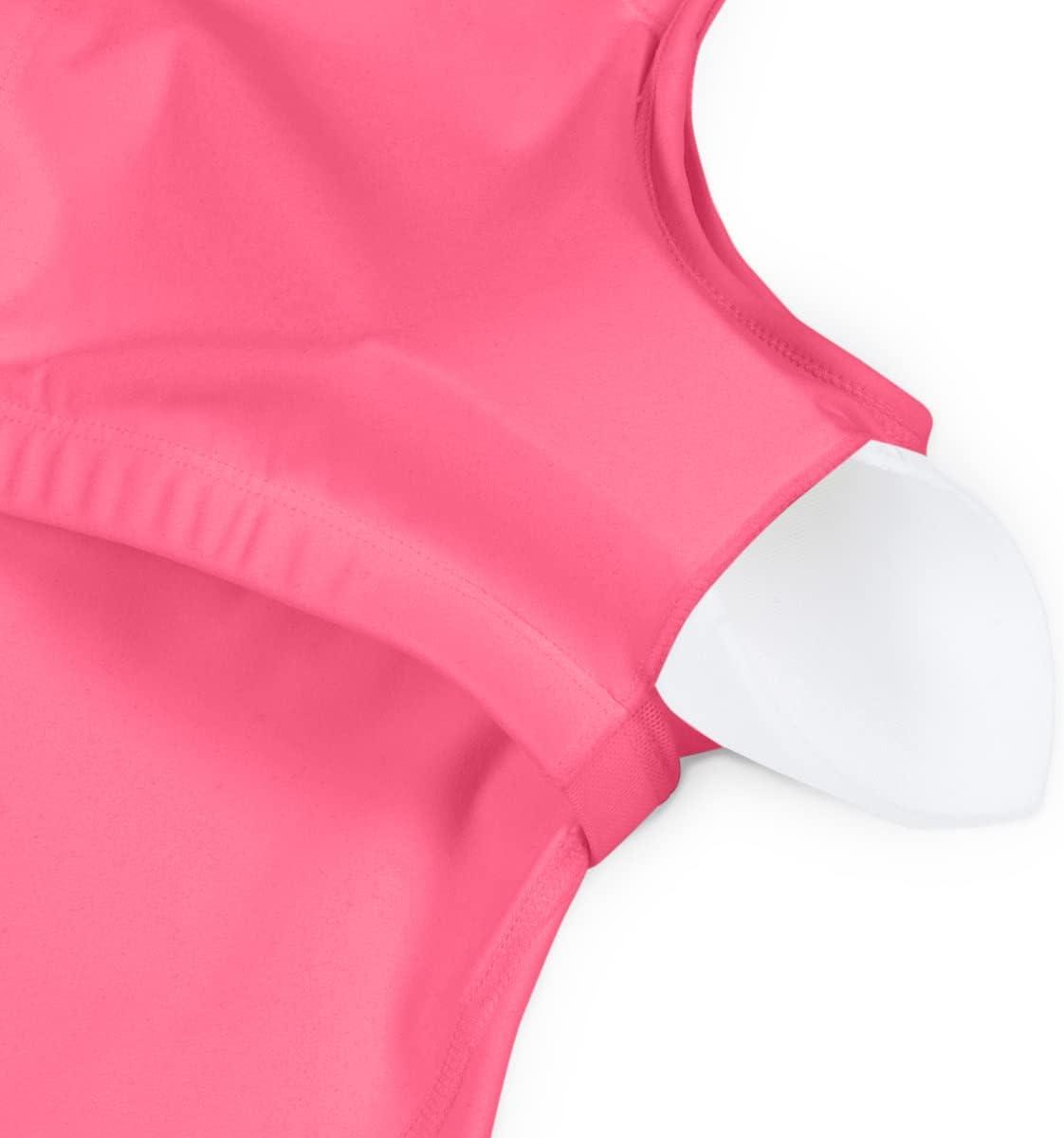 imageNatural Uniforms Womens Longline Wirefree Padded Medium Support Sports BraNeon Pink
