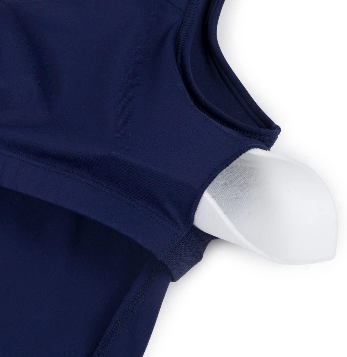 imageNatural Uniforms Womens Longline Wirefree Padded Medium Support Sports BraTrue Navy Blue
