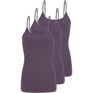Natural Uniforms Women’s Camisole Tank Top-Breathable Cotton Stretch Multi Pack of 3(Charcoal)