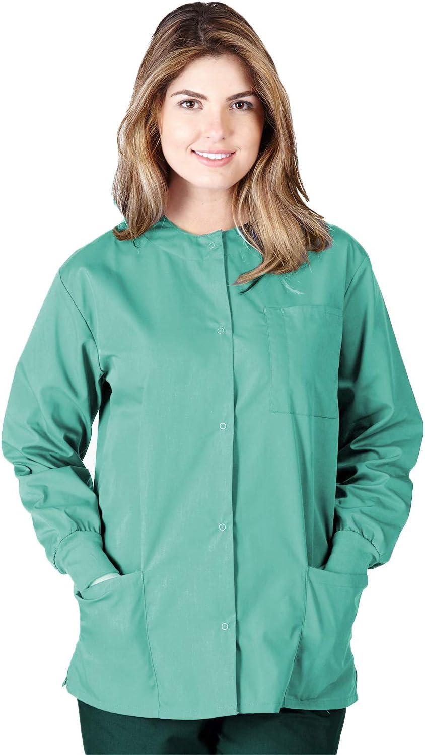 imageWomens Scrub Set Medical Scrub Top and Pant 2Pack Surgical Green Large