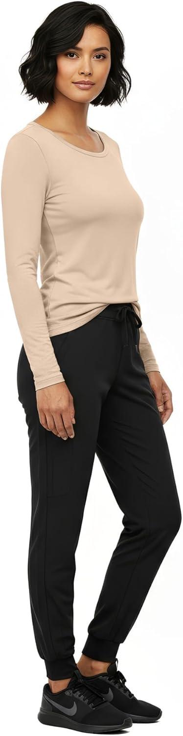 imageNatural Uniforms Womens Long Sleeve Underscrub TShirt Cotton Blend Scrub Base Layer for Nurses amp Medical ProfessionalsSun Kiss
