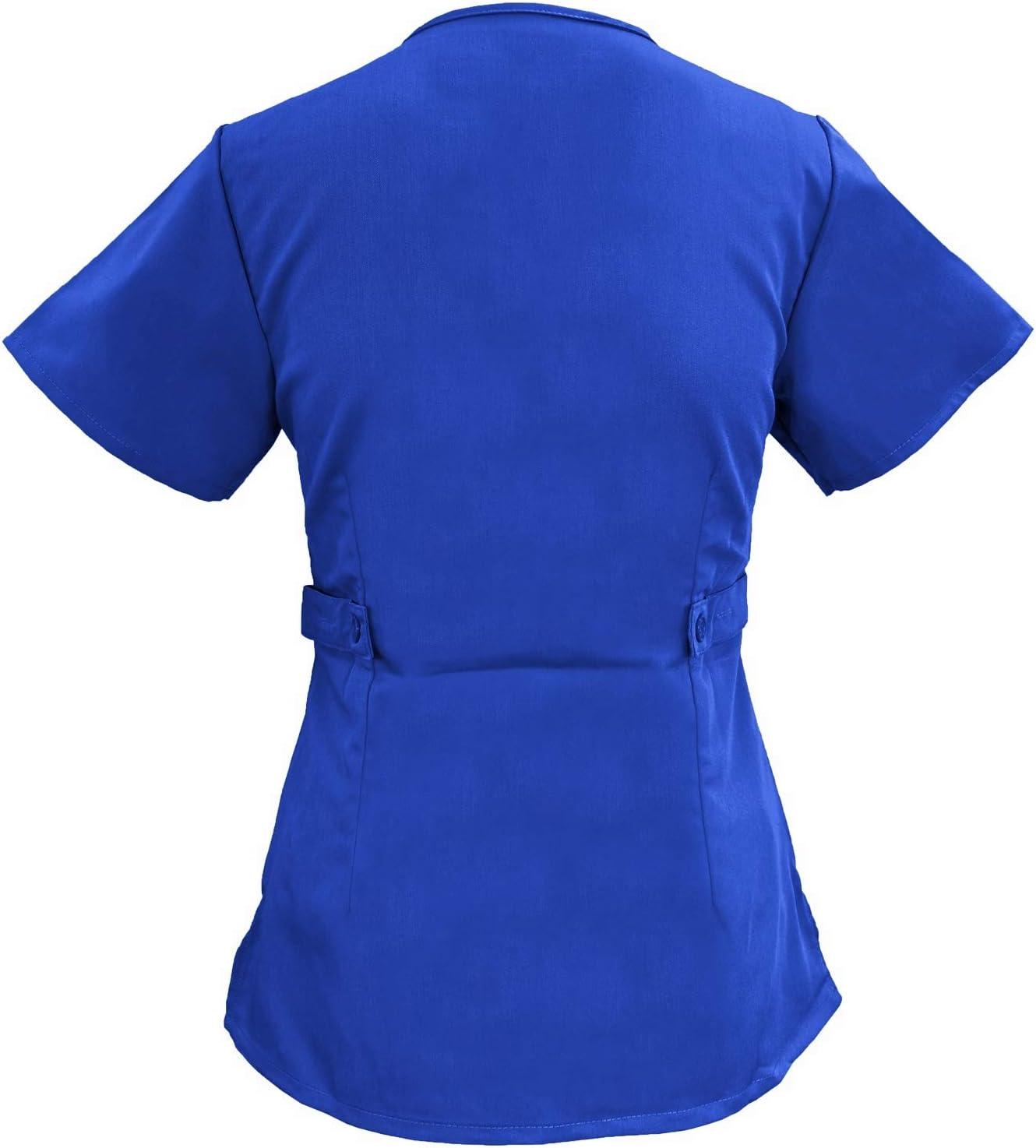 imageSoft Premium Mock Wrap Professional Workwear Women Top Junior Fit 8115True Royal Blue