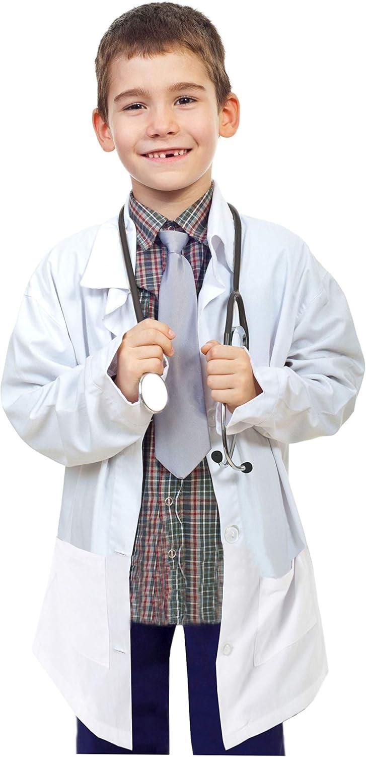 imageNatural Uniforms Childrens Unisex Lab Coat Costume Soft Fabric Multi Pack6pckwhite Size 7