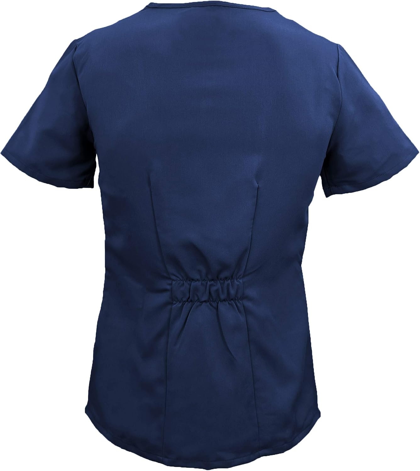 image:imageSoft Premium Professional WorkWear 2 Pocket Cross Over Tunic Top for Women Junior Fit True Navy Blue Large