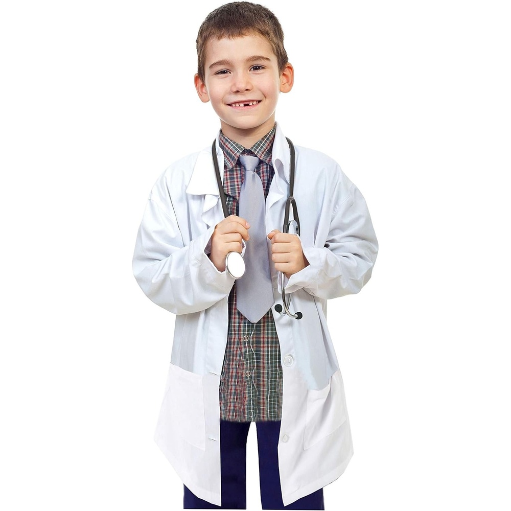 image:imageChildrens Lab CoatSoft Touch with Stethoscope 810 White